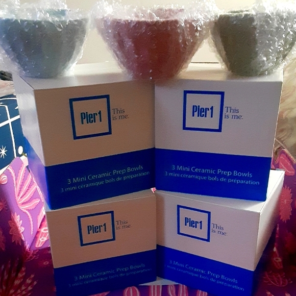Brand New Pier 1 mini Ceramic Prep Bowls - Picture 1 of 3